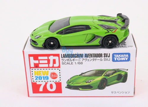 Load image into Gallery viewer, Takara Tomy Tomica #70 Lamborghini Aventador SVJ 1/68 Mini diecast toy car
