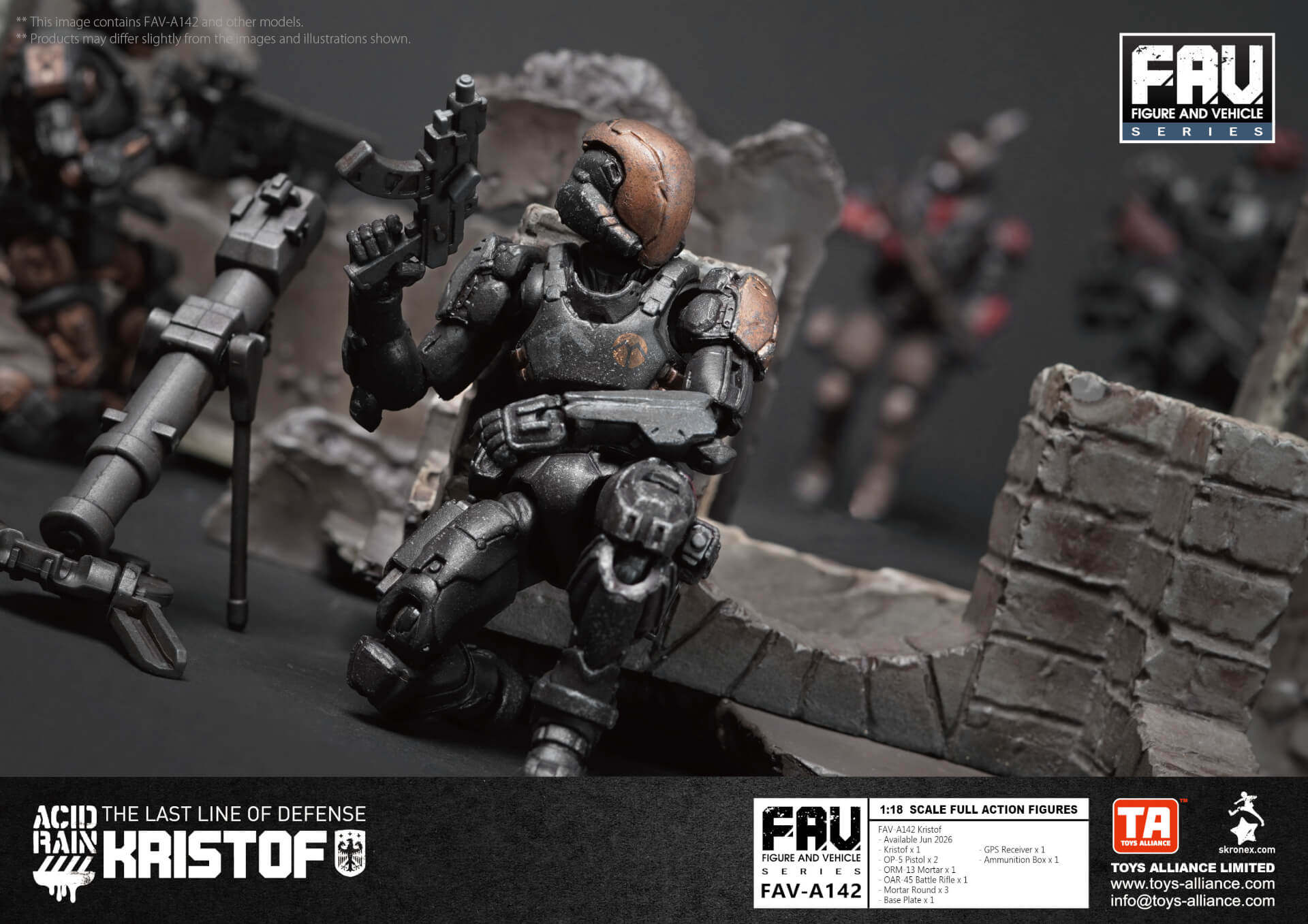Toys Alliance 1/18 Acid Rain FAV-A142 Kristof Action Figure