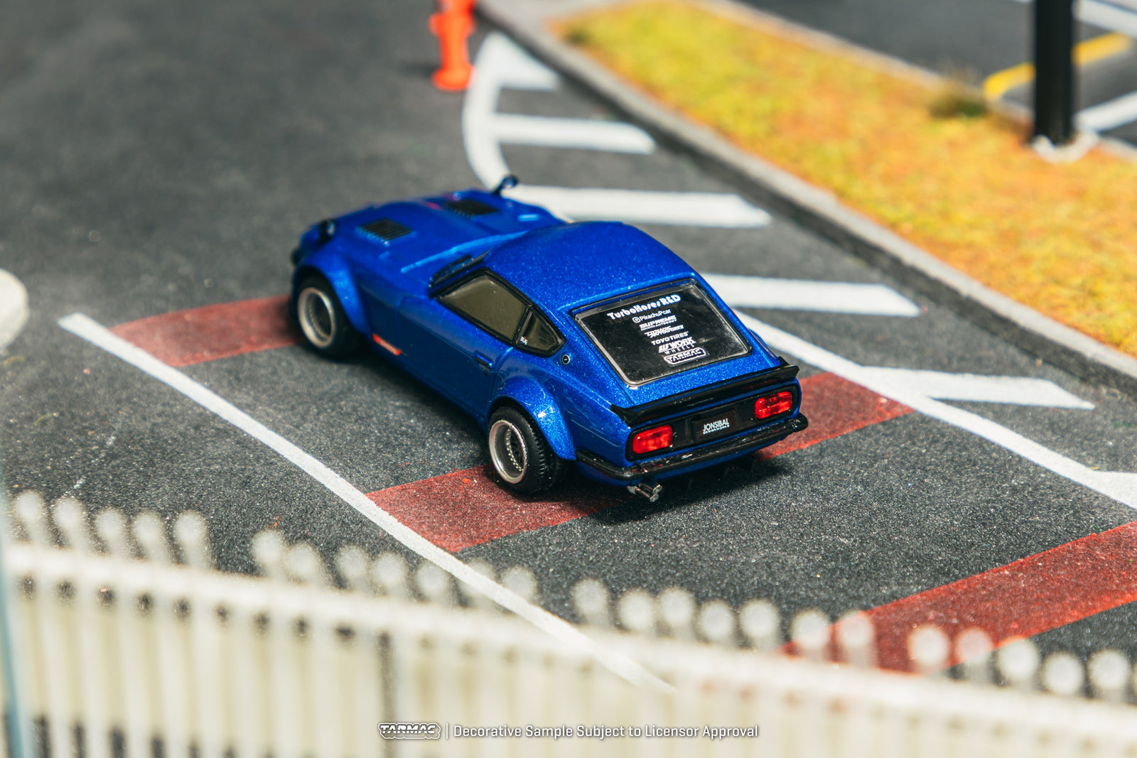 Tarmac Works 1/64 Nissan Fairlady Z S30 Widebody Blue Model Car