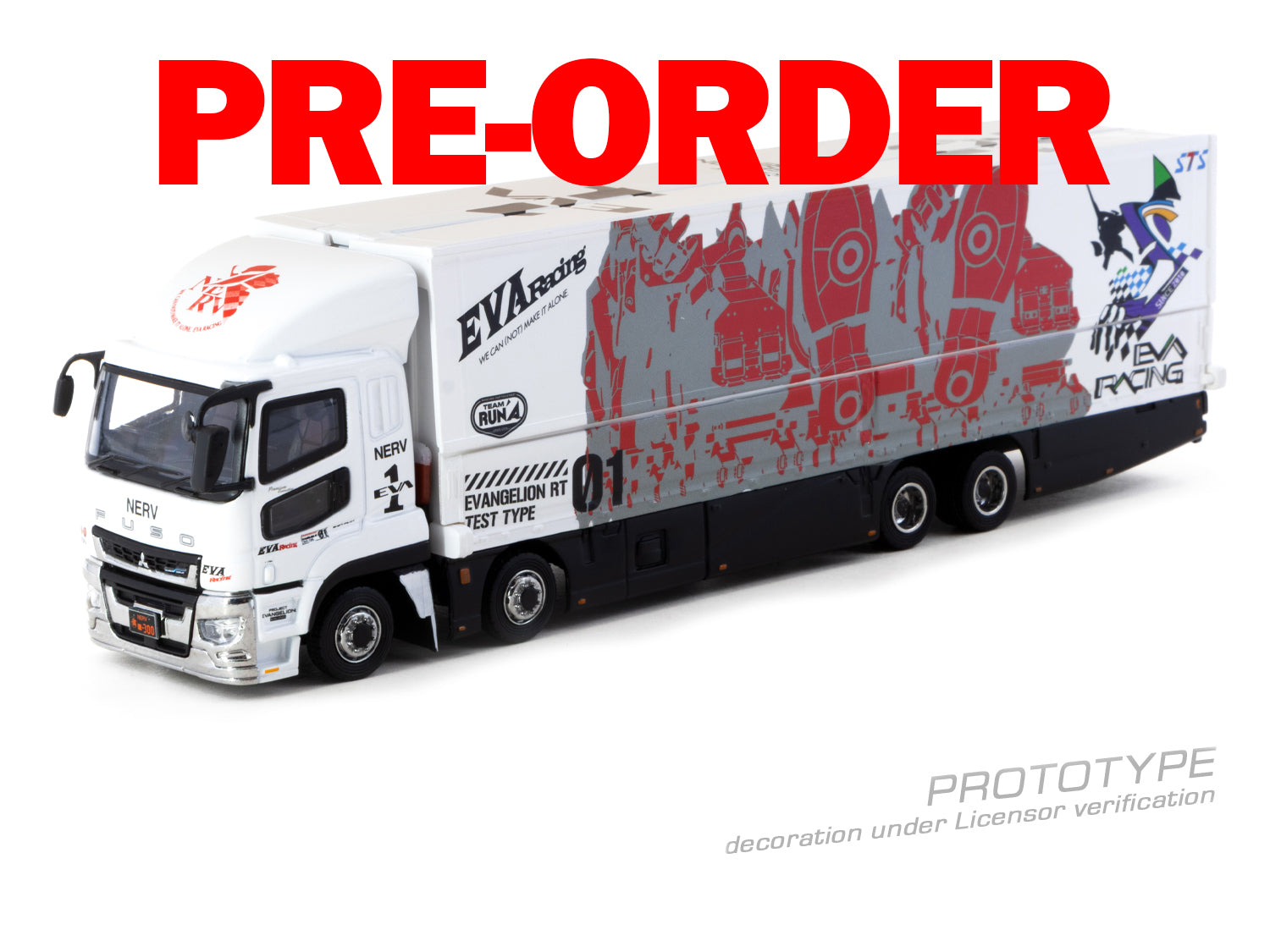 (Pre-order) Tarmac Works 1/64 Mitsubishi Fuso Super Great EVA Racing Truck