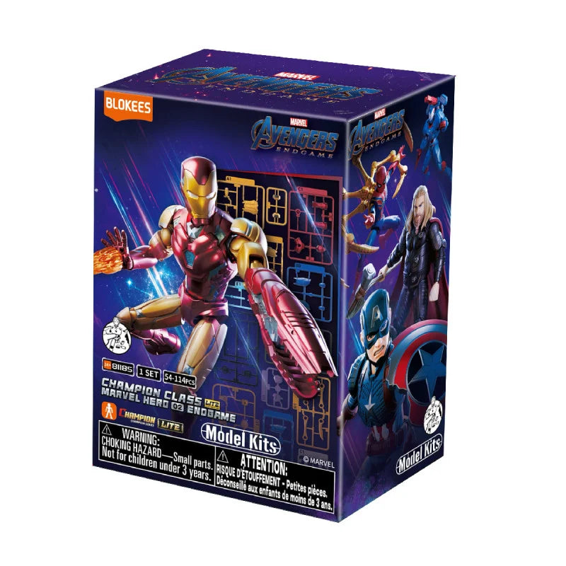 Blokees Marvel Champion Class Lite 002 Avengers 4 Model Kits Set (Full set of 9)