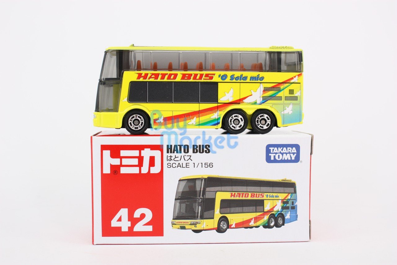 Takara Tomy Tomica #42 MIT. Fuso Aero King Hato Bus 1st 1/156 Diecast Toy Car