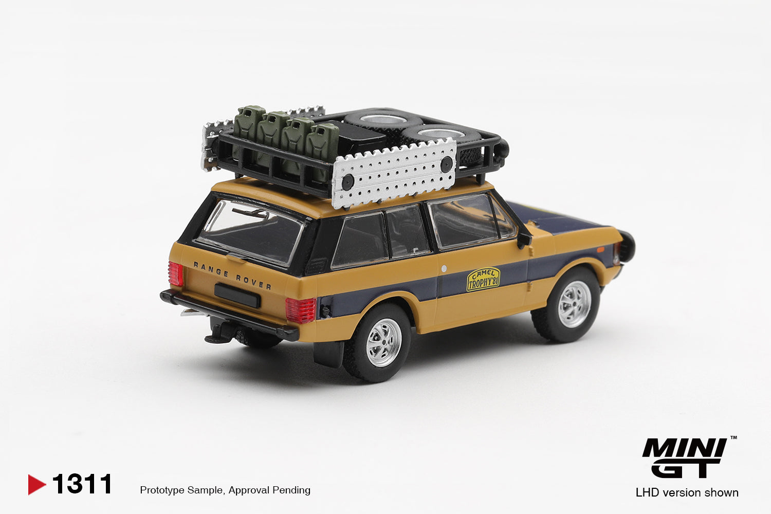 (Pre-order) Mini GT #1311 Range Rover 1981 Camel Trophy N.Sudmann & F.Hofmann