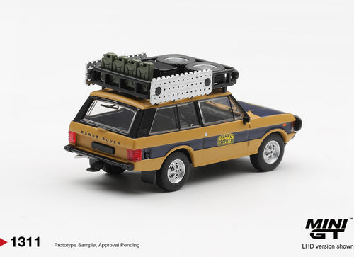 Load image into Gallery viewer, (Pre-order) Mini GT #1311 Range Rover 1981 Camel Trophy N.Sudmann &amp; F.Hofmann
