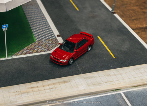 Load image into Gallery viewer, Tarmac Works 1/64 Mitsubishi Lancer GSR Evolution Red Diecast Model
