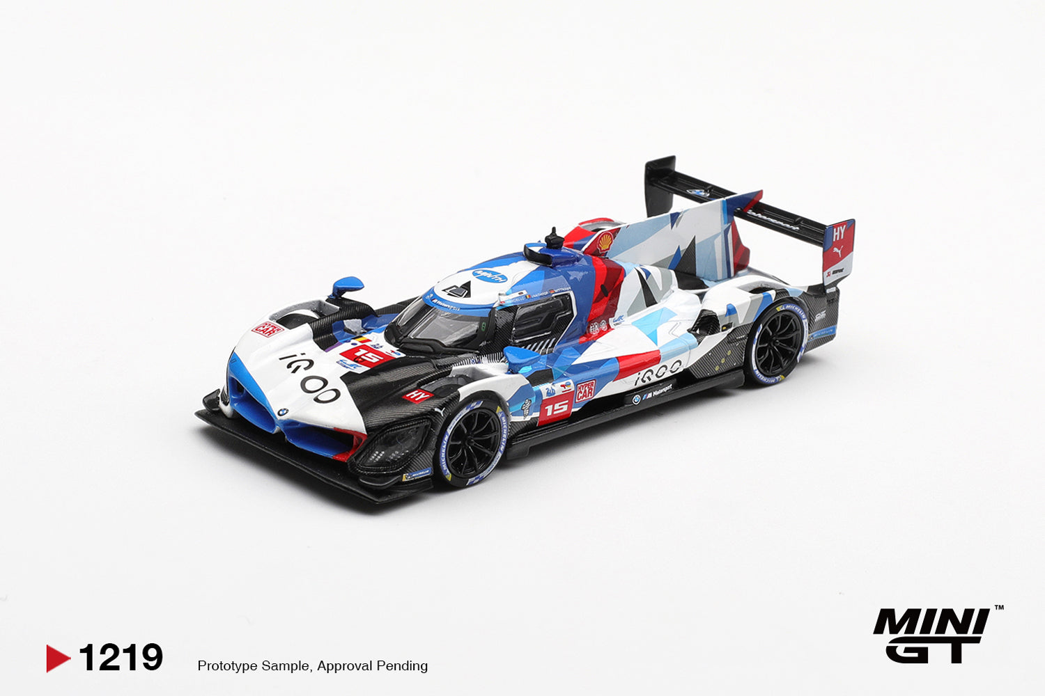 (Pre-order) MINI GT #1219 BMW M Hybrid V8 Hypercar #15 M TEAM WRT 2024 Le Mans