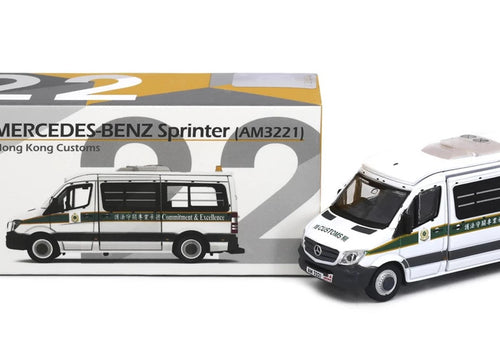Load image into Gallery viewer, Tiny City 22 Die-cast Model Car MERCEDES-BENZ Sprinter FL HK Customs AM3221

