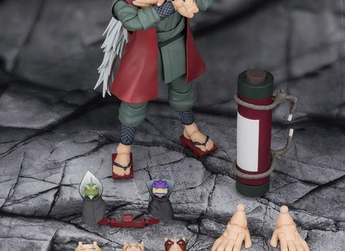 Load image into Gallery viewer, Bandai S.H.Figuarts JIRAIYA Hidden Leaf Heroic Master Sage (Sage Mode Set)
