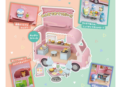 Load image into Gallery viewer, Takara Tomy Pokémon PokePiece Let's all help out! Mogumogu Kitchen Car
