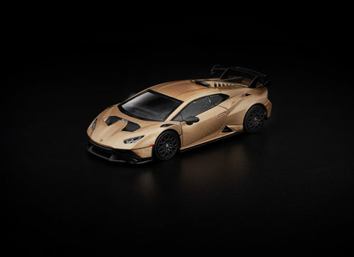 Load image into Gallery viewer, (Pre-order) POPRACE 1/64 LAMBORGHINI HURACAN STO MATTE GOLD #PR640413 Model Car
