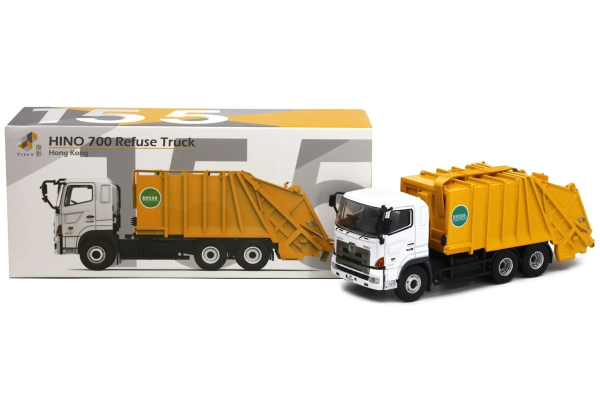 Tiny City 155 Die-cast 1/76 odel Car - HINO 700 Refuse Truck Model Car