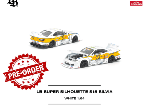 Load image into Gallery viewer, (Pre-order) POPRACE 1/64 - LB SUPER SILHOUETTE S15 SILVIA Diecast Model Car
