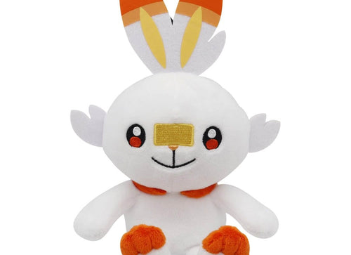 Load image into Gallery viewer, Takara Tomy Pokemon Soft Plush Toy - Sound Plush Scorbunny
