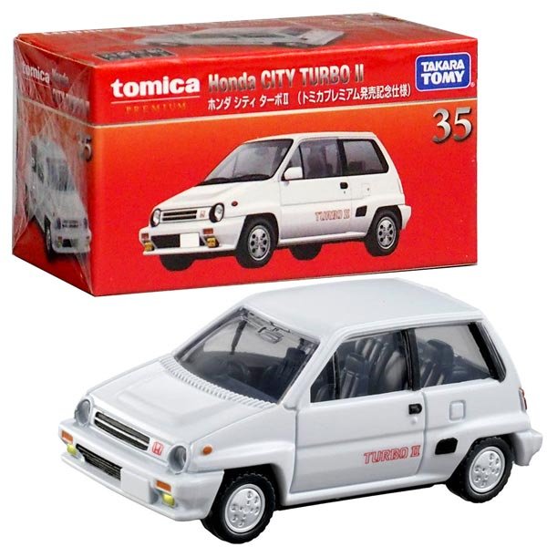 Takara Tomy Tomica Premium Diecast Car - No.35 Honda City Turbo 2 (1st)