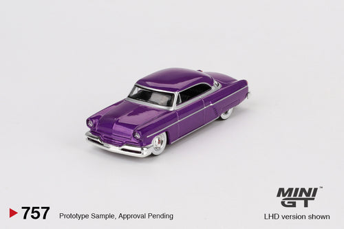 Load image into Gallery viewer, Mini GT #757 1/64 Lincoln Capri Hot Rod 1954 Purple Metallic (LHD)
