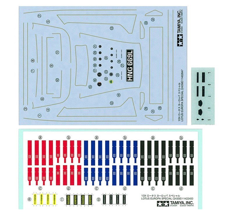 Tamiya #24358 1/24 Lotus Europa Special Assembly Model Car