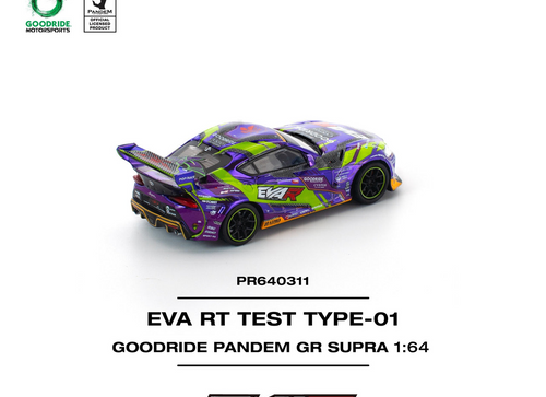 Load image into Gallery viewer, (Pre-order) POP RACE 1/64 eva rt test type-01 goodride pandem gr supra
