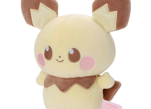 Load image into Gallery viewer, Takara Tomy Arts Pokemon PokePiece Mocchi Mocchi Style Plush Toy Pichu
