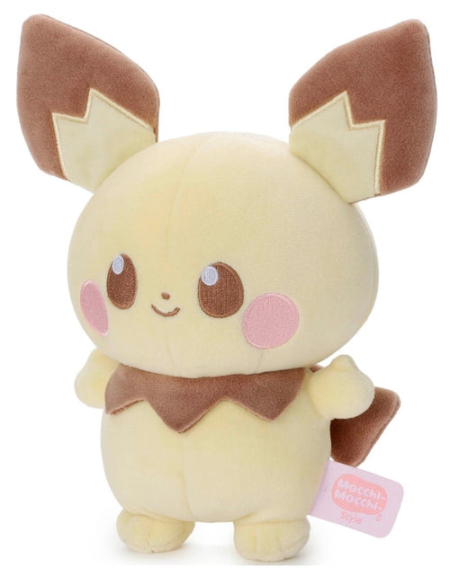 Load image into Gallery viewer, Takara Tomy Arts Pokemon PokePiece Mocchi Mocchi Style Plush Toy Pichu
