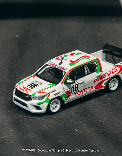 Load image into Gallery viewer, Tarmac Works 1/64 Toyota Hilux White Diecast Model Car
