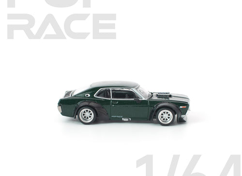 Load image into Gallery viewer, (Pre-order) POPRACE 1/64 LAUREL C130 GREEN Diecast Model Car #PR640331
