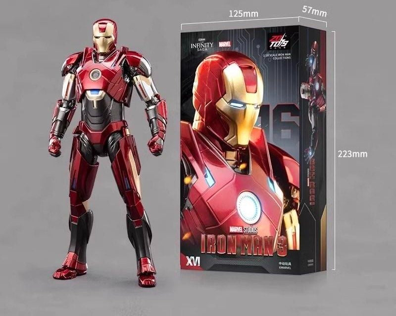 ZD Toys Marvel Avengers 1/10 Iron Man MK16 Action Figure Set