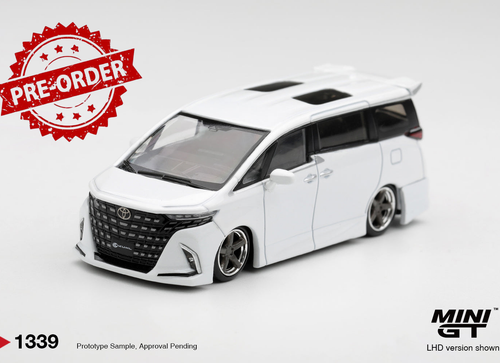 Load image into Gallery viewer, (Pre-order) Mini GT #1339 Toyota Alphard 40 KUHL White LHD Diecast Model Car
