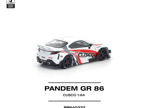 Load image into Gallery viewer, POPRACE 1/64 PANDEM GR86 - CUSCO Diecast Model Car
