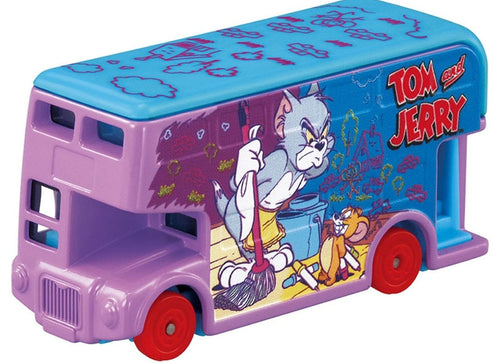 Load image into Gallery viewer, Takara Tomy Dream Tomica Diecast SP Tom and Jerry Jerry Wrapping Bus Purple
