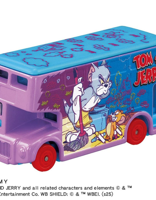 Load image into Gallery viewer, Takara Tomy Dream Tomica Diecast SP Tom and Jerry Jerry Wrapping Bus Purple
