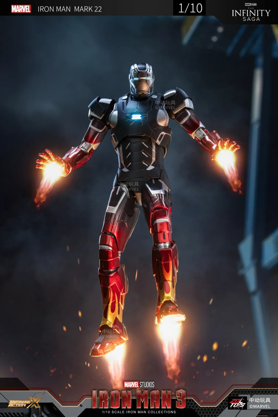 ZD Toys Marvel Avengers 1/10 Iron Man MK22 Action Figure