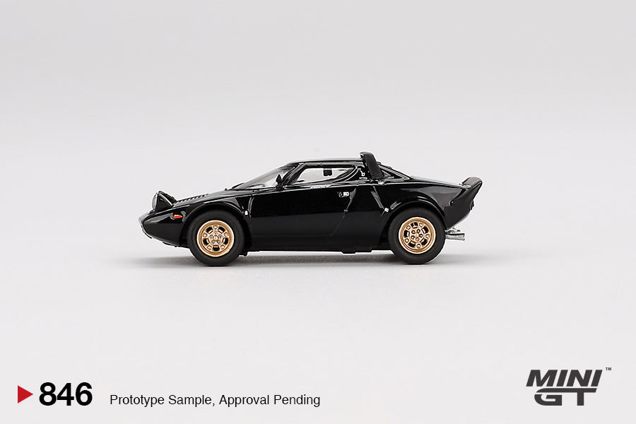 Mini GT #846 1/64 Lancia Stratos HF Stradale Nero Diecast Model Car
