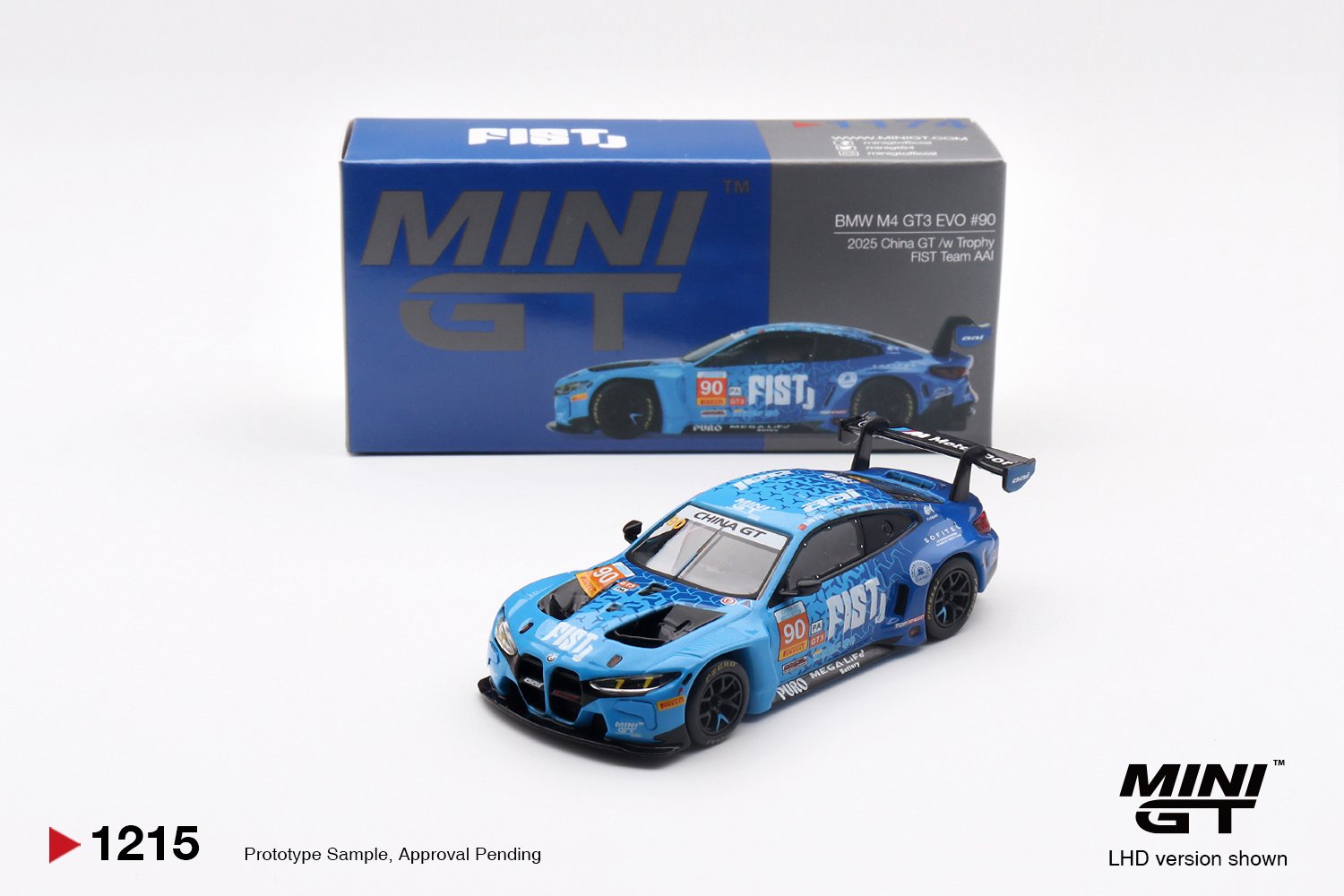 (Pre-order) MINI GT #1215 BMW M4 GT3 EVO #90 FIST Team AAI  2025 China GT LHD