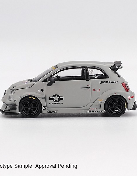MINI GT #1064 Abarth 595 LB-WORKS x Abas Works Fighters Die-cast Car