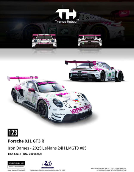 (Pre-order) Trends Hobby 1/64  Diecast Porsche 911 GT3 R LeMan 24H 2025 #85