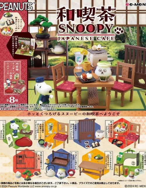 Load image into Gallery viewer, Re-Ment SNOOPY Japanese Café - Original Box Figures (Full Set of 8 pcs)
