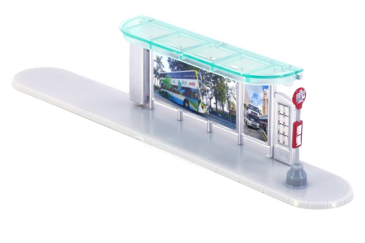 Tiny 1/110 Dioramas Bus Stop Shelter- KMB (Blind Box) (set of 12)
