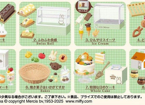 Load image into Gallery viewer, Re-ment Miffy Sweets Shop Complete BOX 8pcs Set
