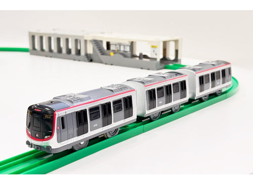 Load image into Gallery viewer, Takara Tomy Plarail Hong Kong MTR Passenger Train Kwun Tong Line Q Set

