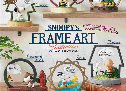 Load image into Gallery viewer, Re-ment SNOOPY Frame Art Collection 6pcs Complete Box Full set of 6
