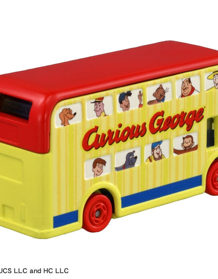 Takara Tomy Dream Tomica SP Curious George Friend Bus Model Car