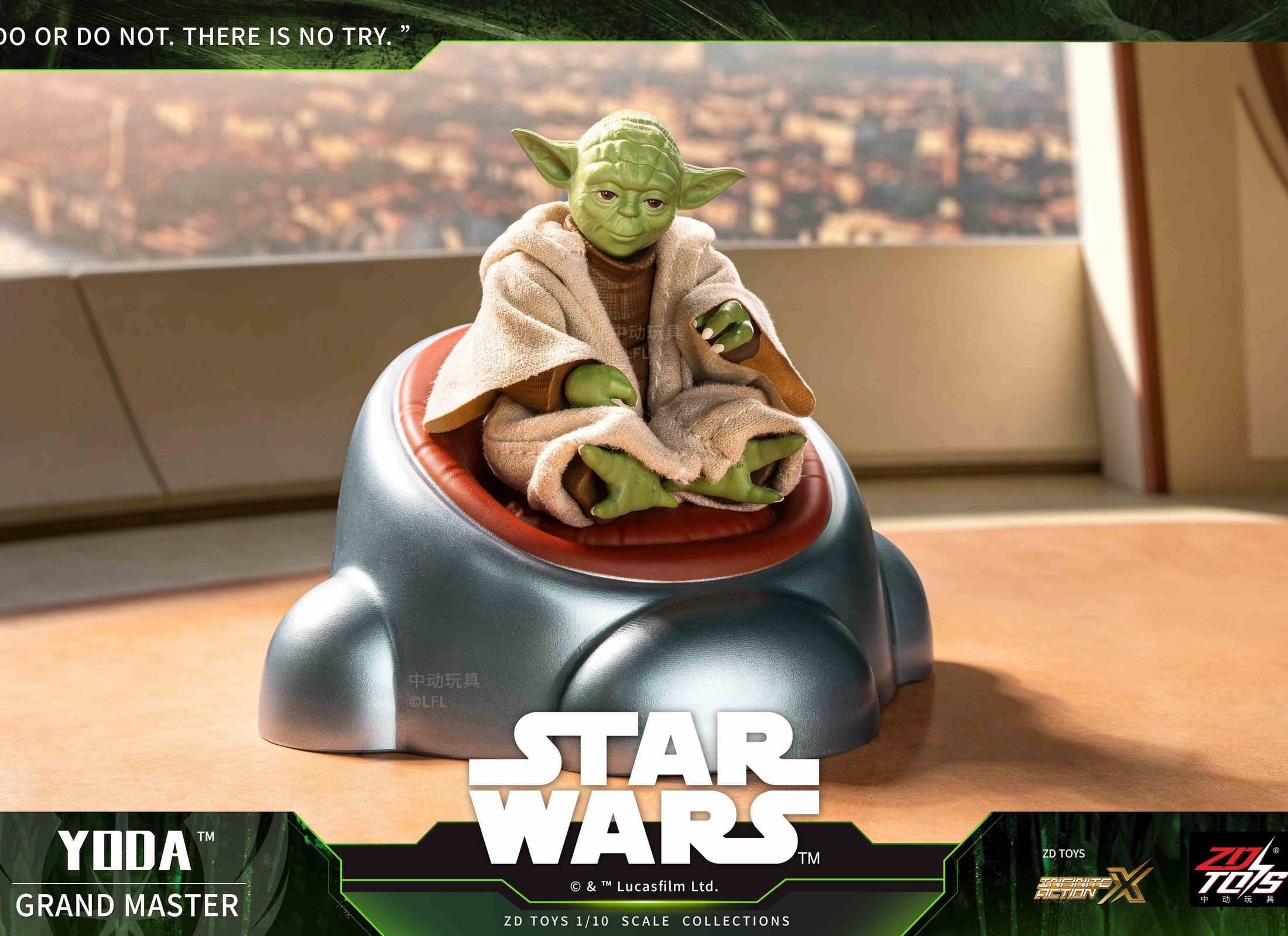 ZD Toys Star Wars 1:10 Action Figure Grand Master Yoda