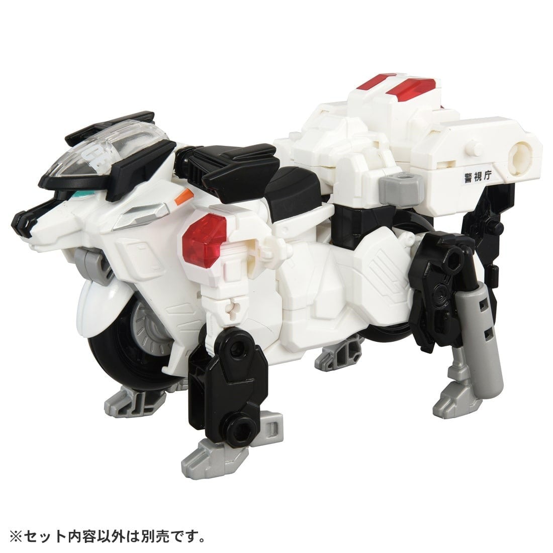 Takara Tomy Tomica Jobraver Deka Ride Armor Police Bike Police Dog Wanwanmaru