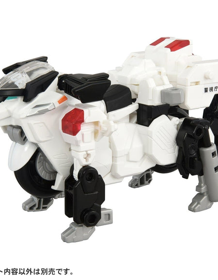 Takara Tomy Tomica Jobraver Deka Ride Armor Police Bike Police Dog Wanwanmaru