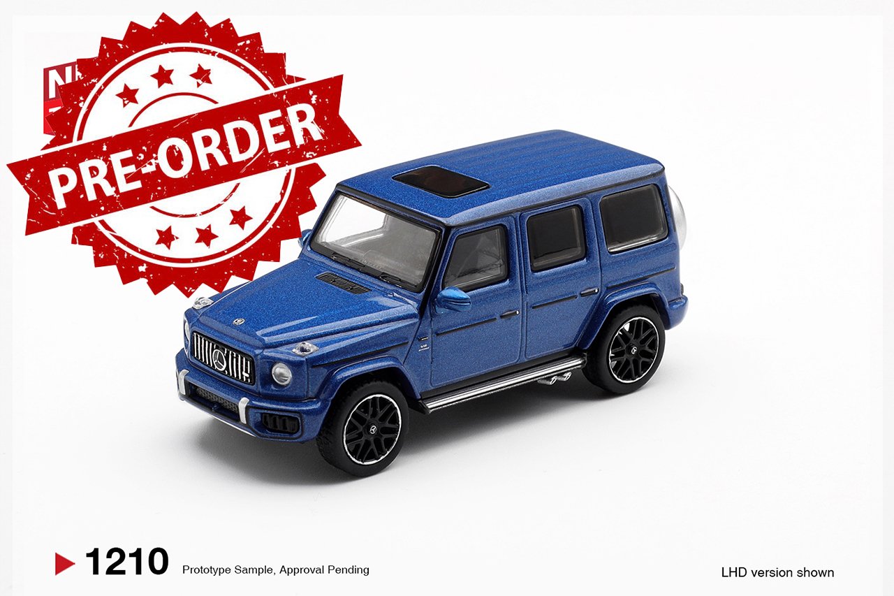(Pre-order) MINI GT #1210 Mercedes-AMG G 63 Dark Blue Metallic RHD Diecast Car