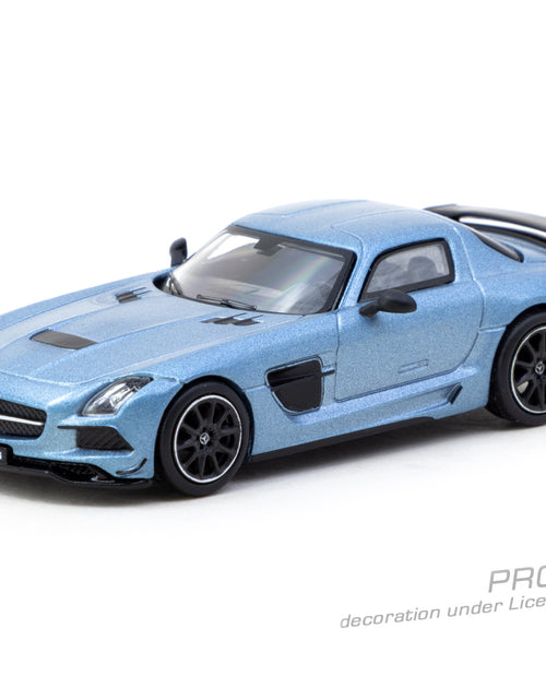Load image into Gallery viewer, Tarmac Works 1/64 Mercedes-Benz SLS AMG Coupé Black Series Matte Blue
