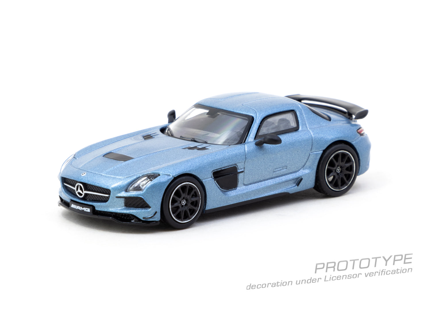 Tarmac Works 1/64 Mercedes-Benz SLS AMG Coupé Black Series Matte Blue