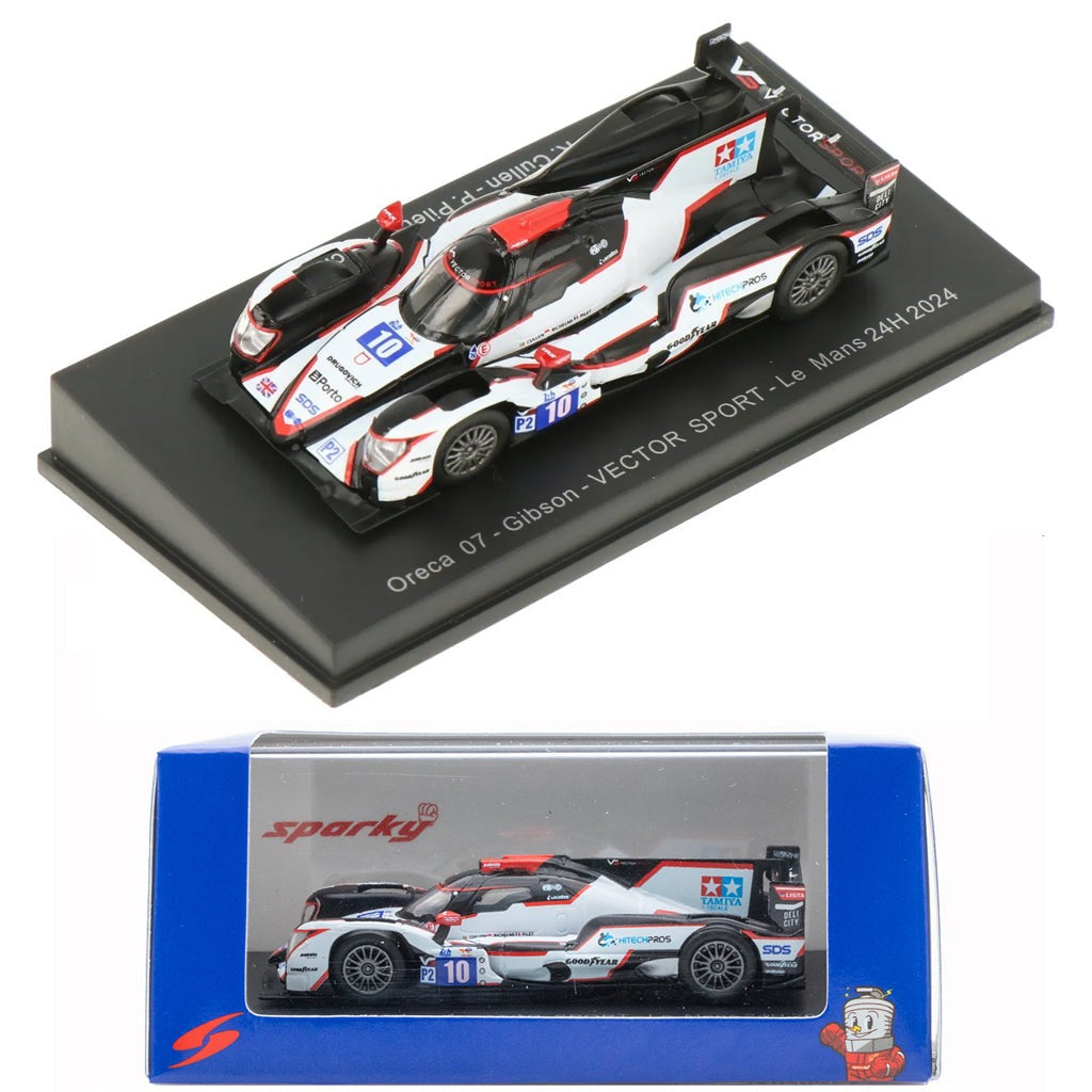 Sparky 1/64 Oreca 07 - Gibson No.10 VECTOR SPORT - Le Mans 24J 2024 #Y394