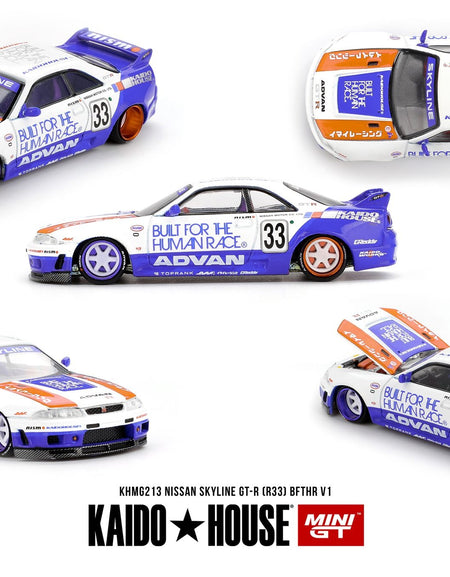 (Pre-order) Kaido House X Mini GT Nissan Skyline GT-R (R33) BFTHR V1 #KHMG213