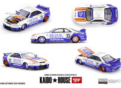 Load image into Gallery viewer, (Pre-order) Kaido House X Mini GT Nissan Skyline GT-R (R33) BFTHR V1 #KHMG213
